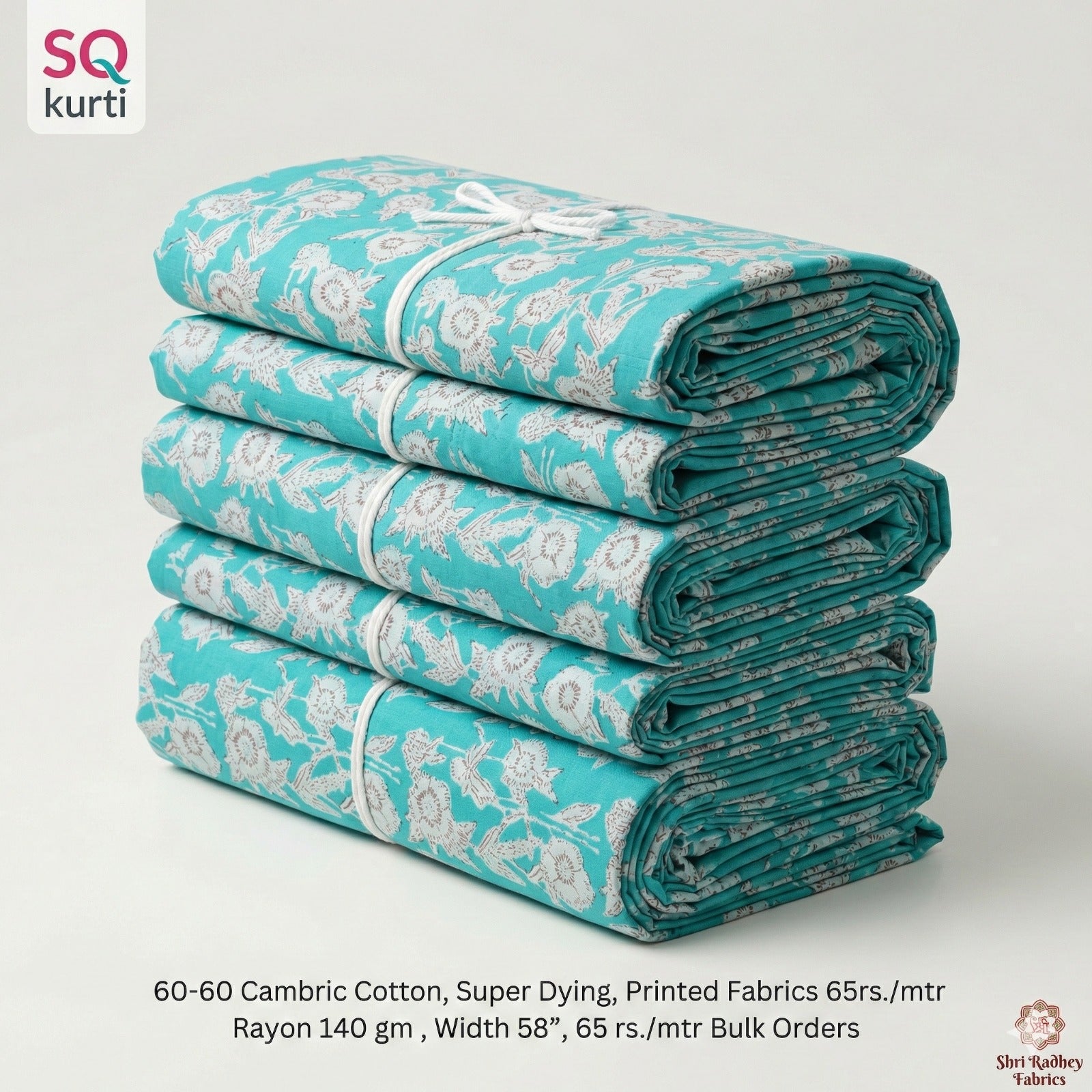 Premium Sanganeri Printed Cotton Fabrics - | SQ-SNG-126