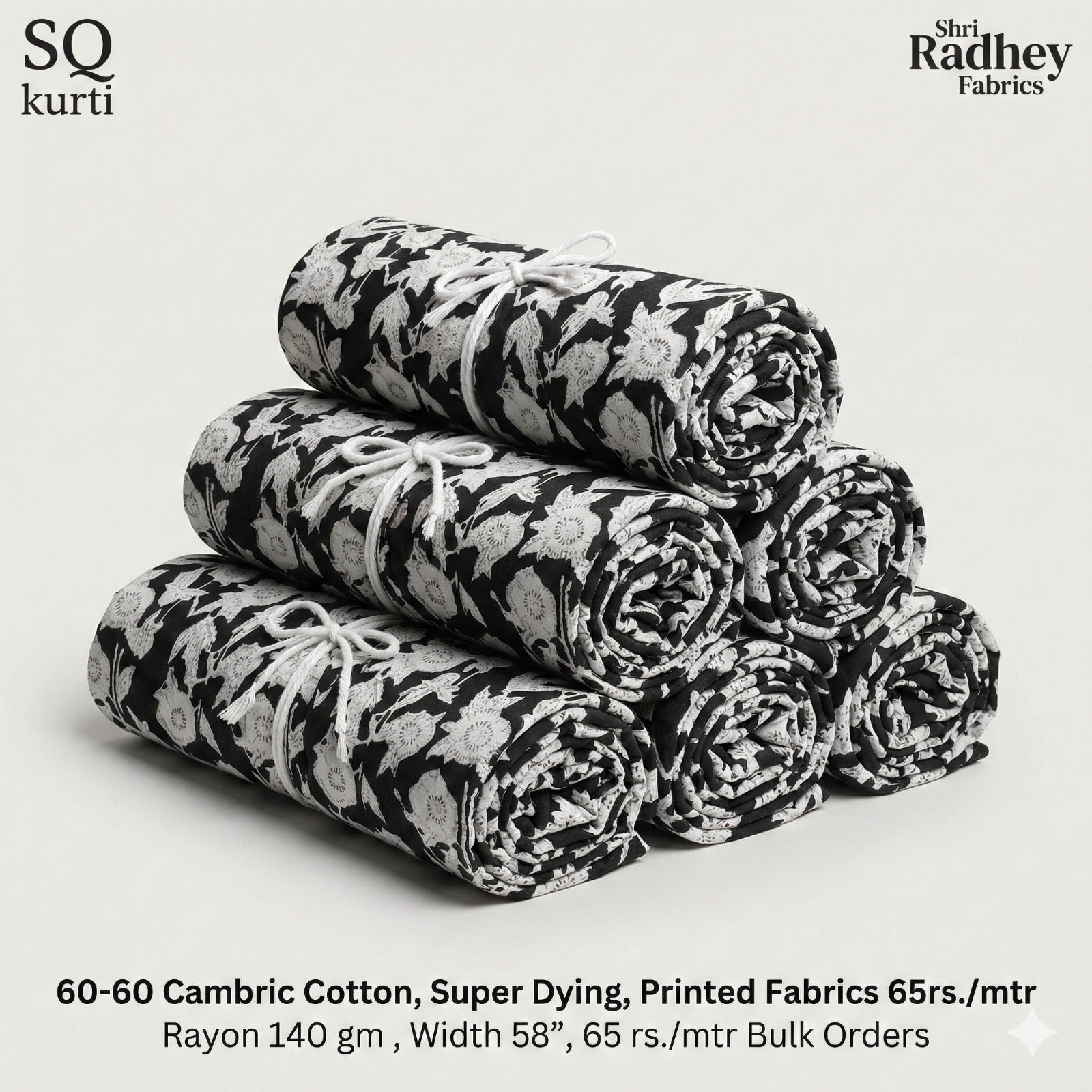 Premium Sanganeri Printed Cotton Fabrics - | SQ-SNG-130