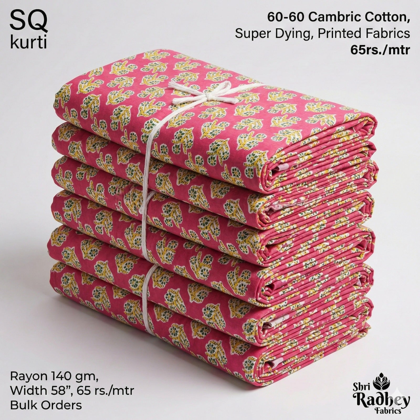 Premium Sanganeri Printed Cotton Fabrics - | SQ-SNG-131
