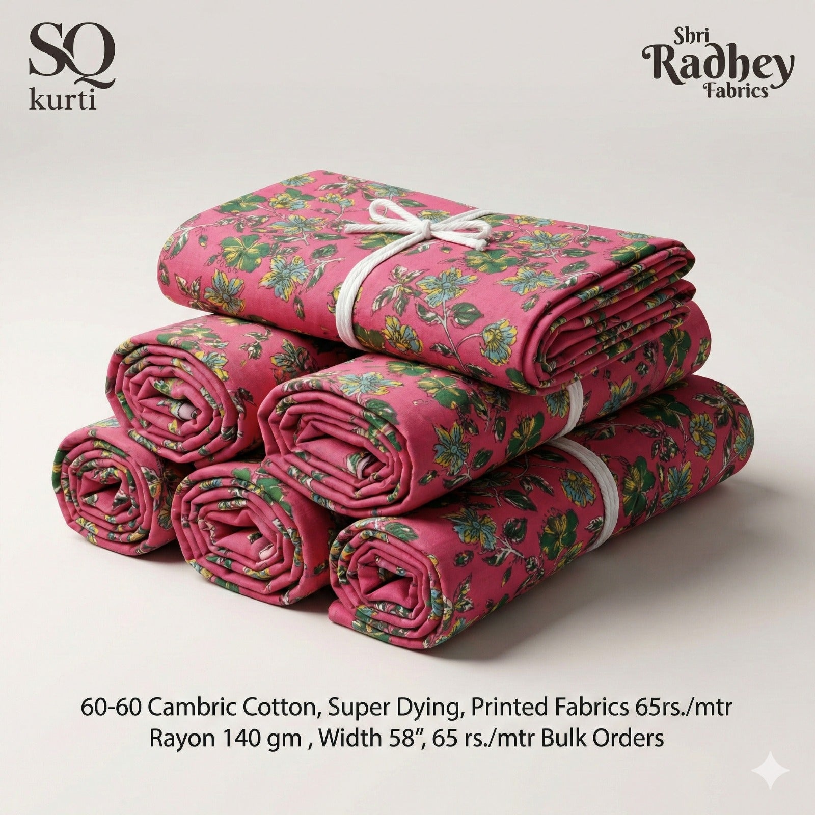 Premium Sanganeri Printed Cotton Fabrics - | SQ-SNG-132