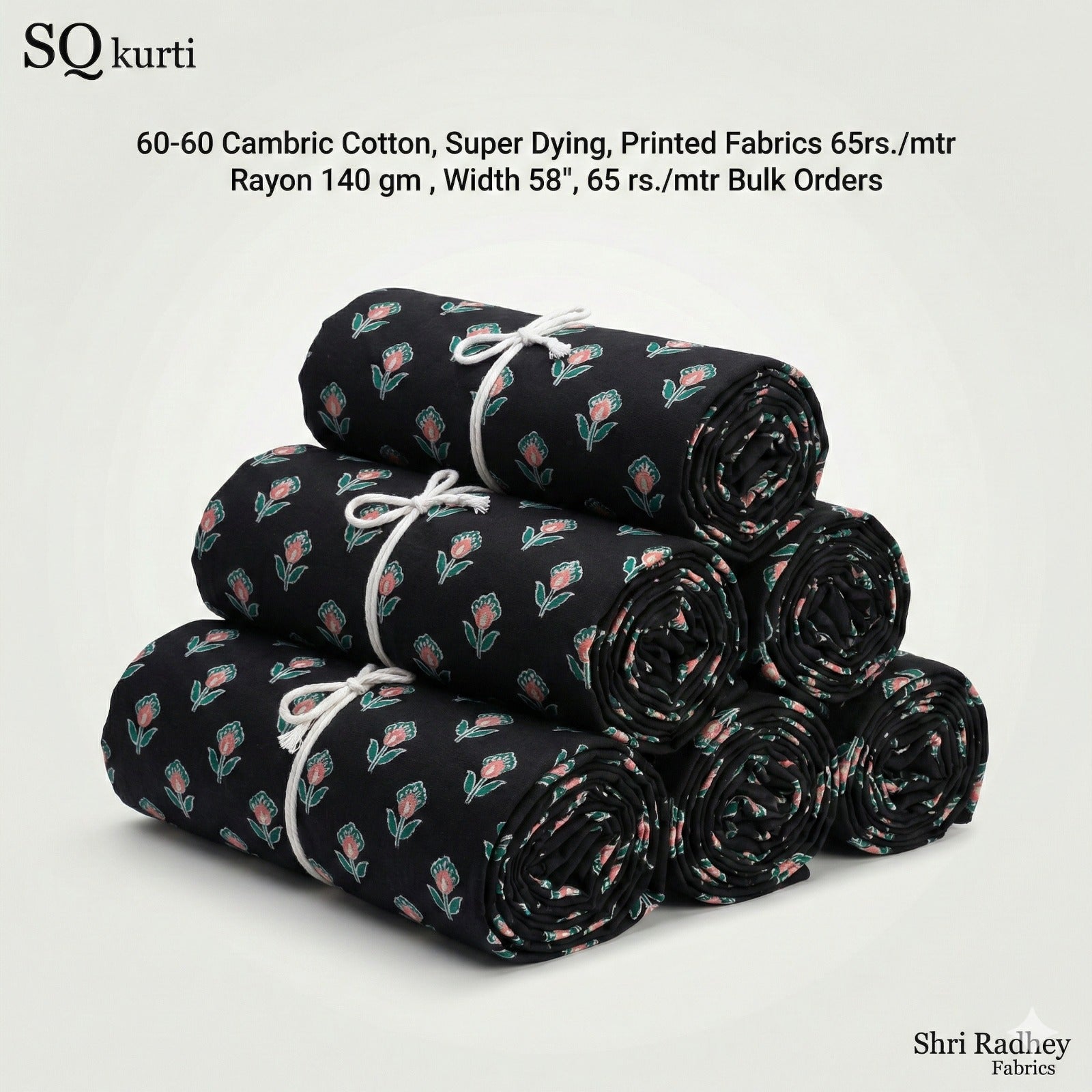 Premium Sanganeri Printed Cotton Fabrics - | SQ-SNG-133