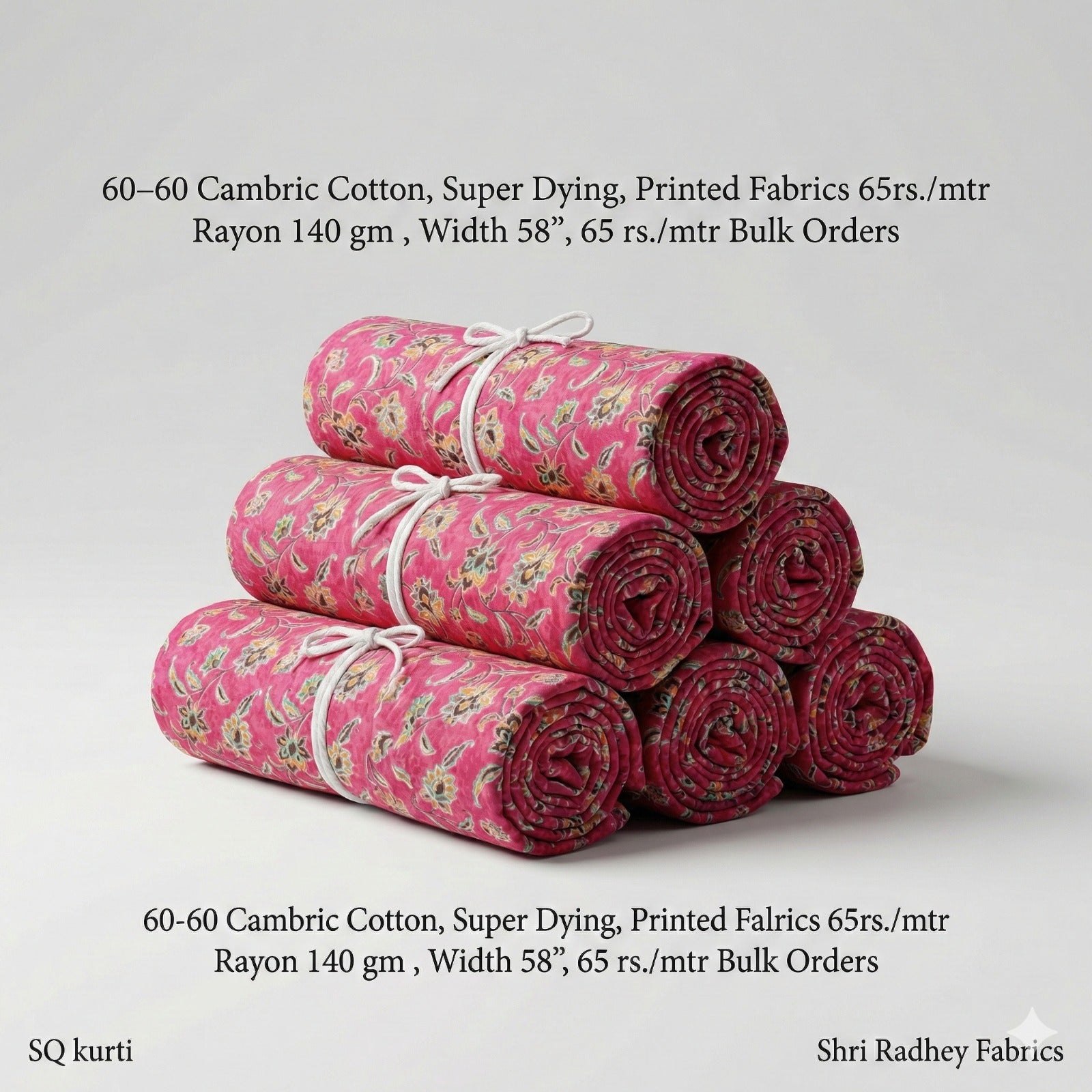 Premium Sanganeri Printed Cotton Fabrics - | SQ-SNG-166