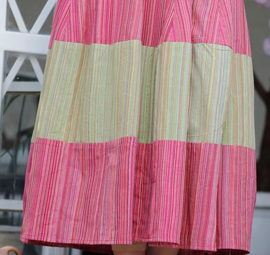 SQ Sanganeri Kurti- Women Anarkali Latest Design Colourblocked Dress