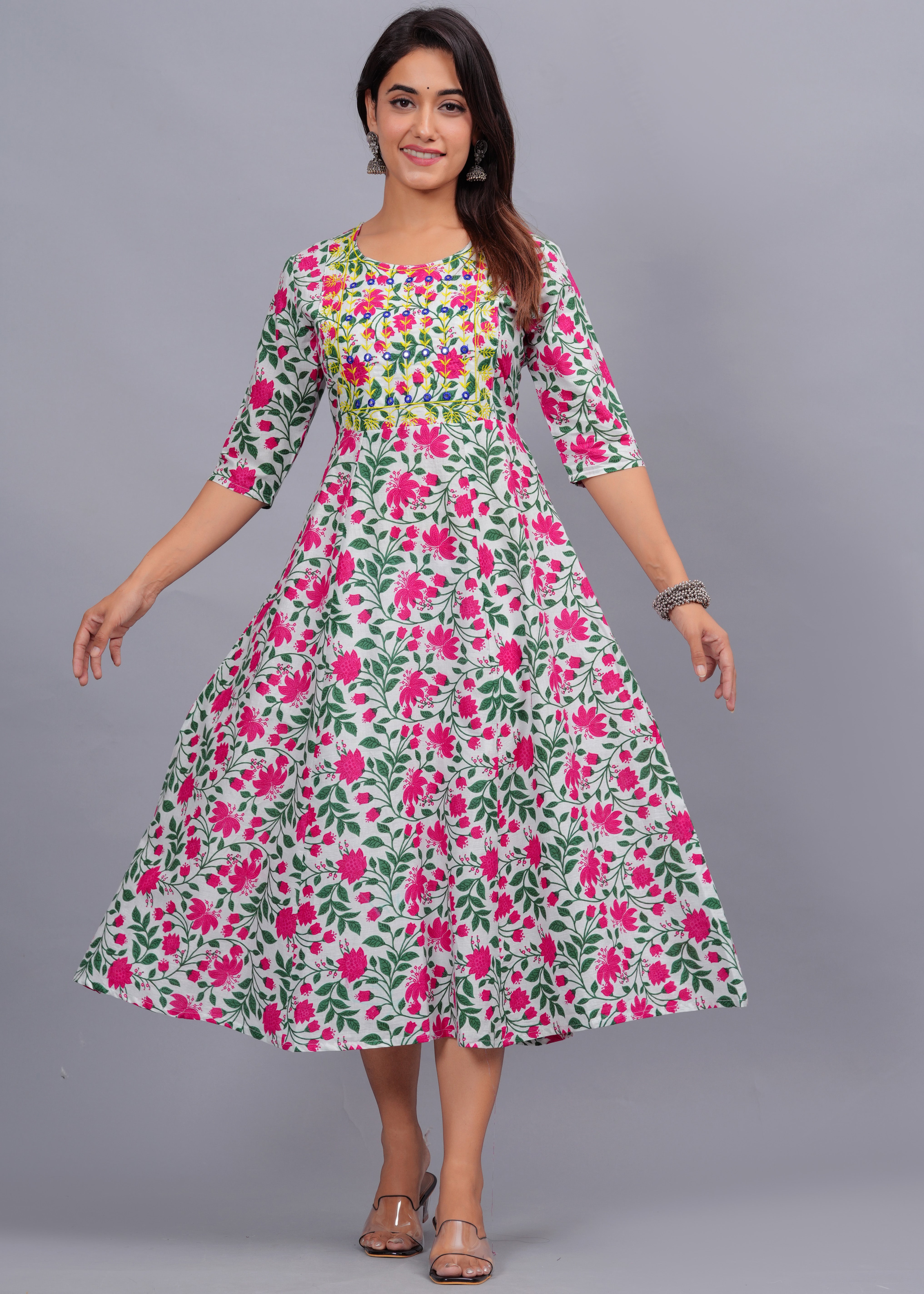 Garden Charm Flared Kurti