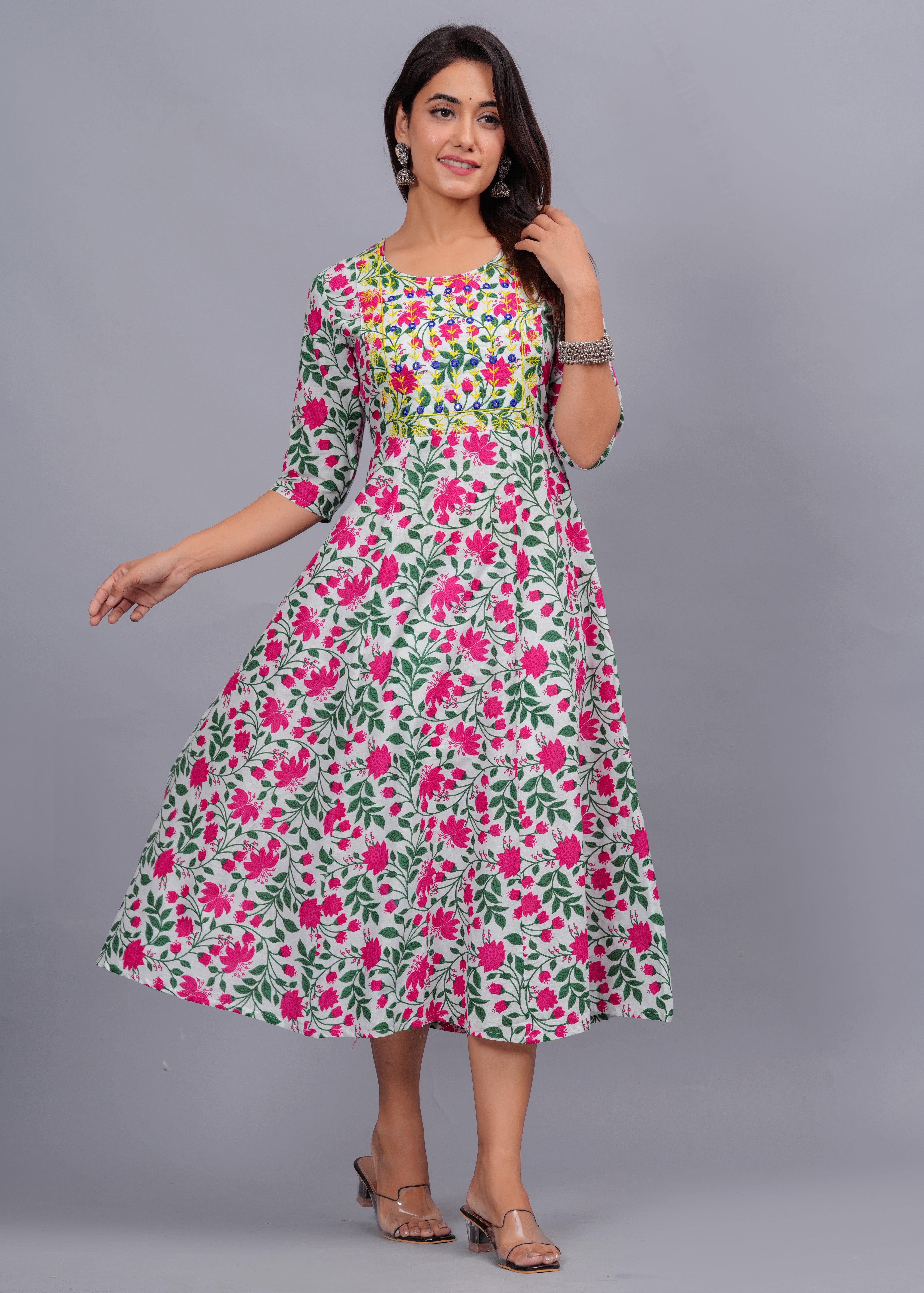 Garden Charm Flared Kurti