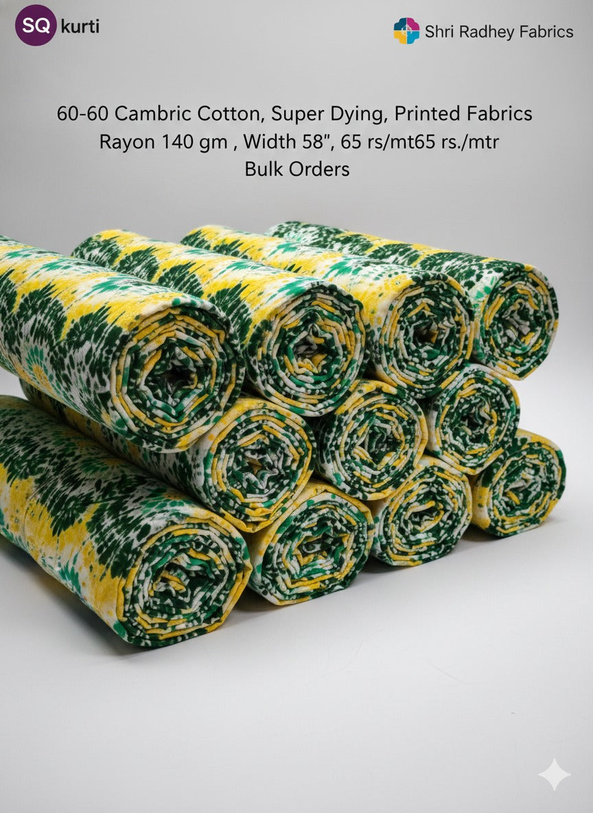 Premium Sanganeri Printed Cotton Fabrics - | SQ-SNG-119