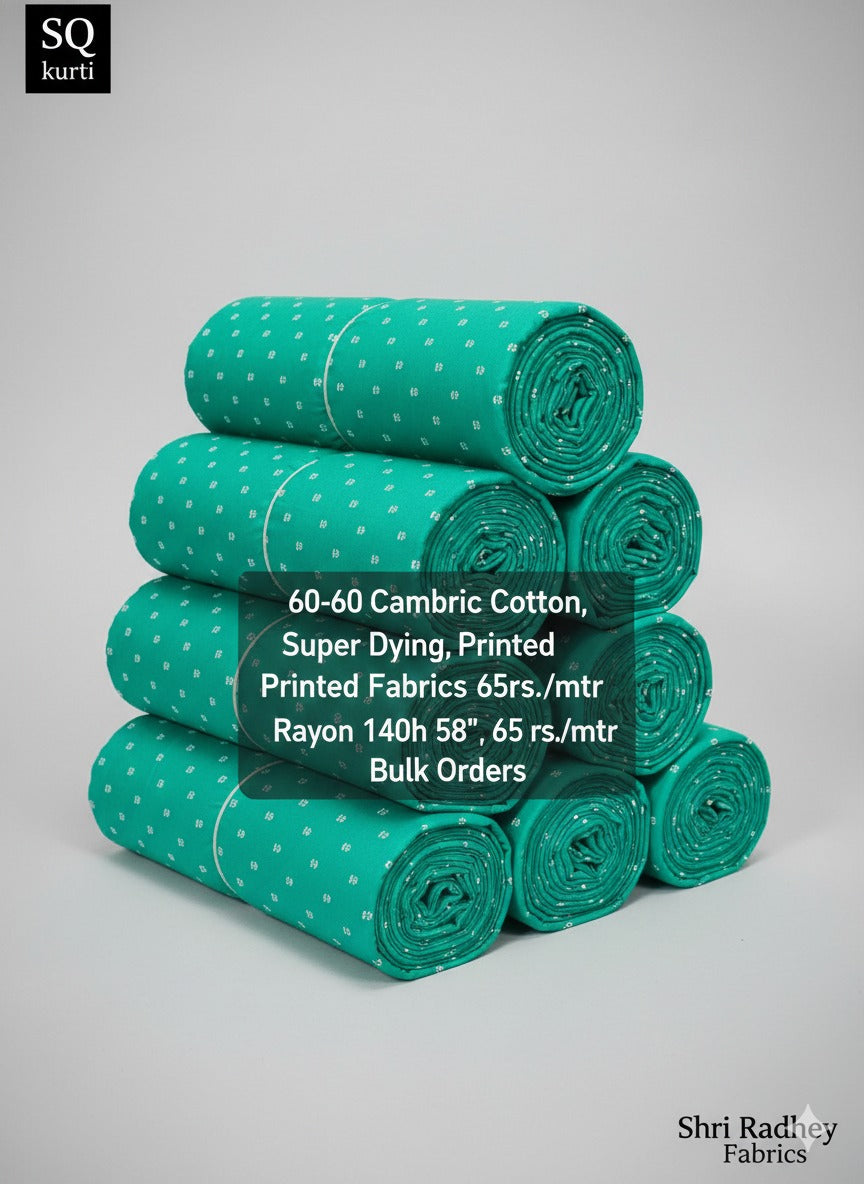 Premium Sanganeri Printed Cotton Fabrics - | SQ-SNG-120