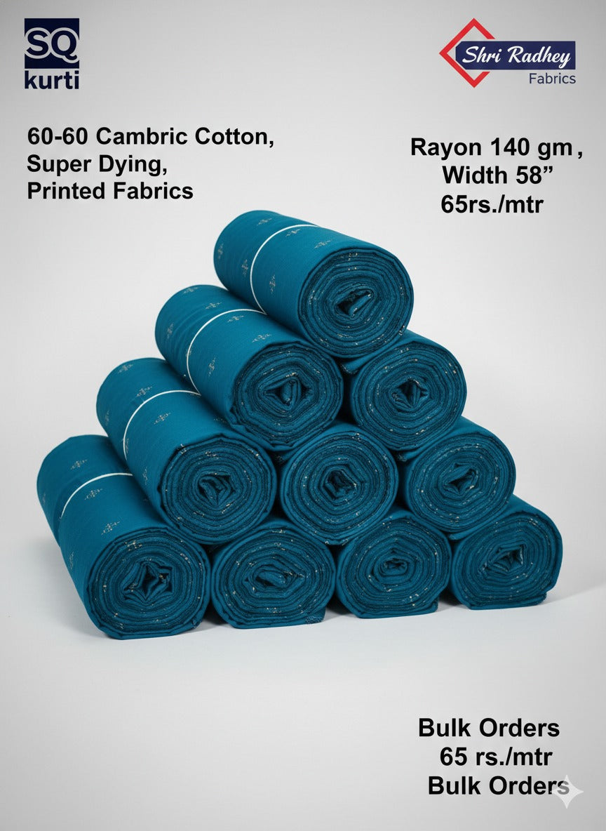 Premium Sanganeri Printed Cotton Fabrics - | SQ-SNG-121