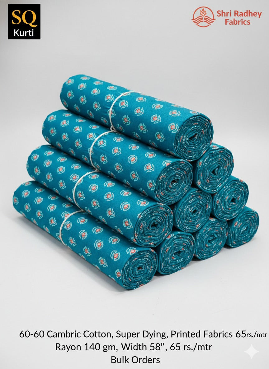 Premium Sanganeri Printed Cotton Fabrics - | SQ-SNG-122