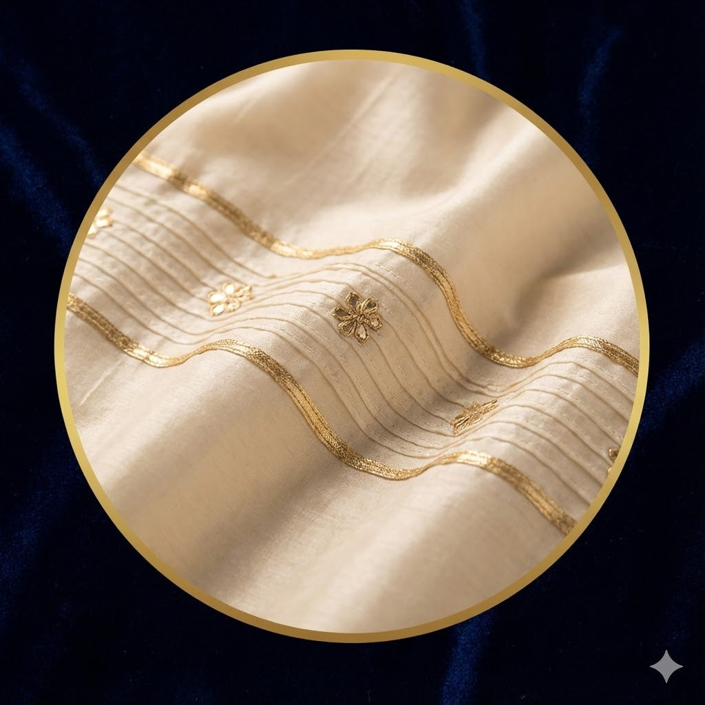 ✨ Pin Tucks & Gota Work Fabrics