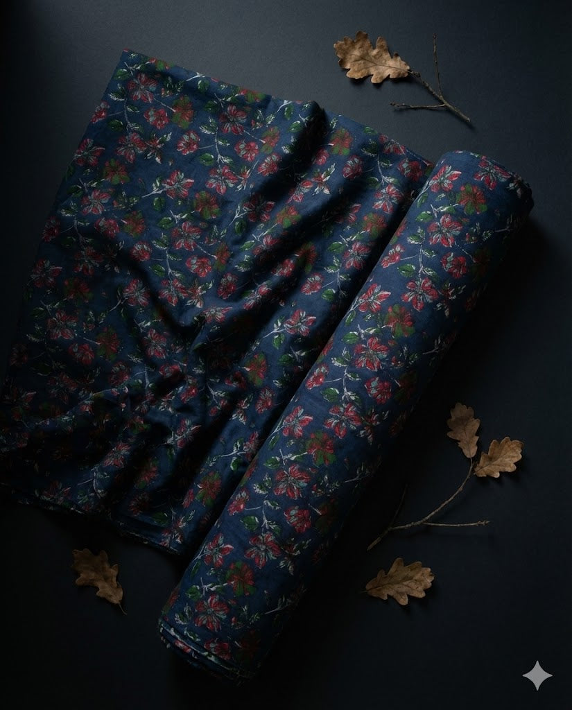 Premium Sanganeri Printed Cotton Fabrics - | SQ-SNG-106