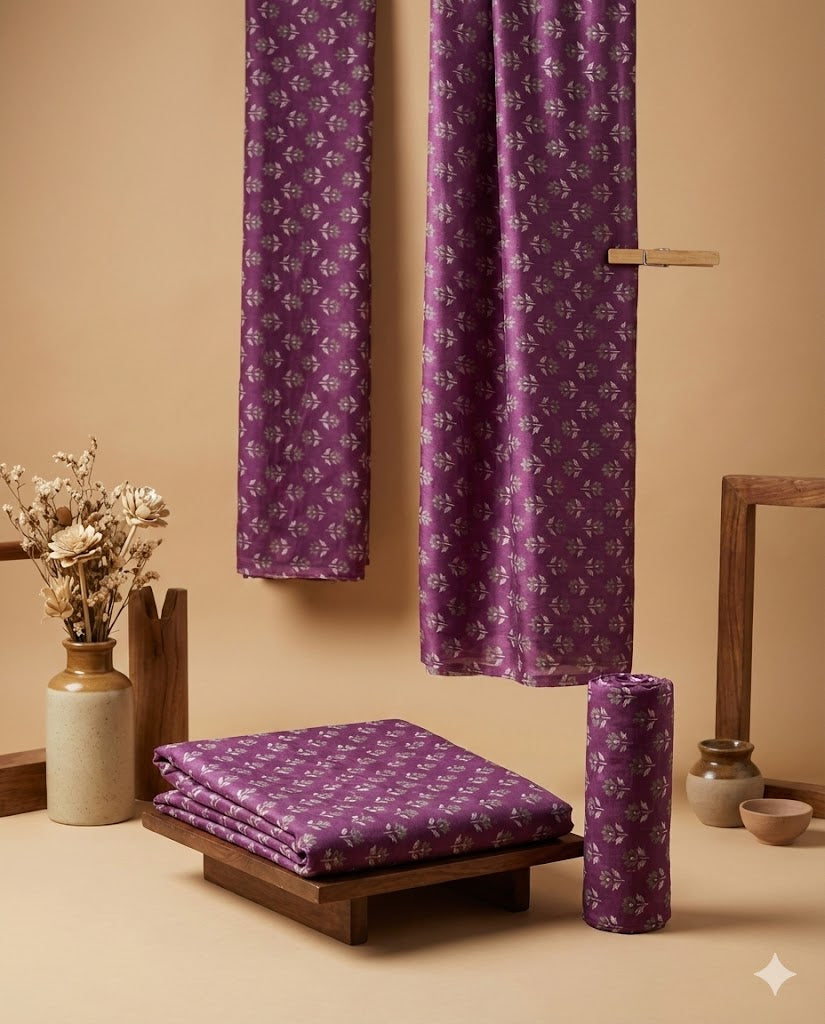 Premium Sanganeri Printed Cotton Fabrics - | SQ-SNG-107