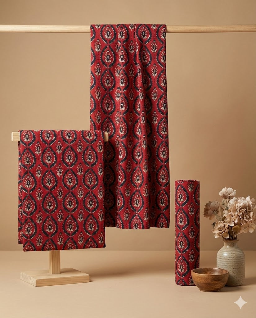 Premium Sanganeri Printed Cotton Fabrics - | SQ-SNG-113