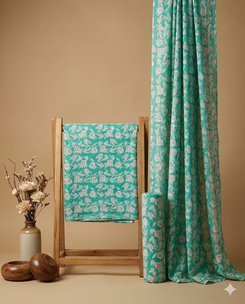 SQ Kurti’s Sanganeri Printed Fabrics - | SQ-SNG-104