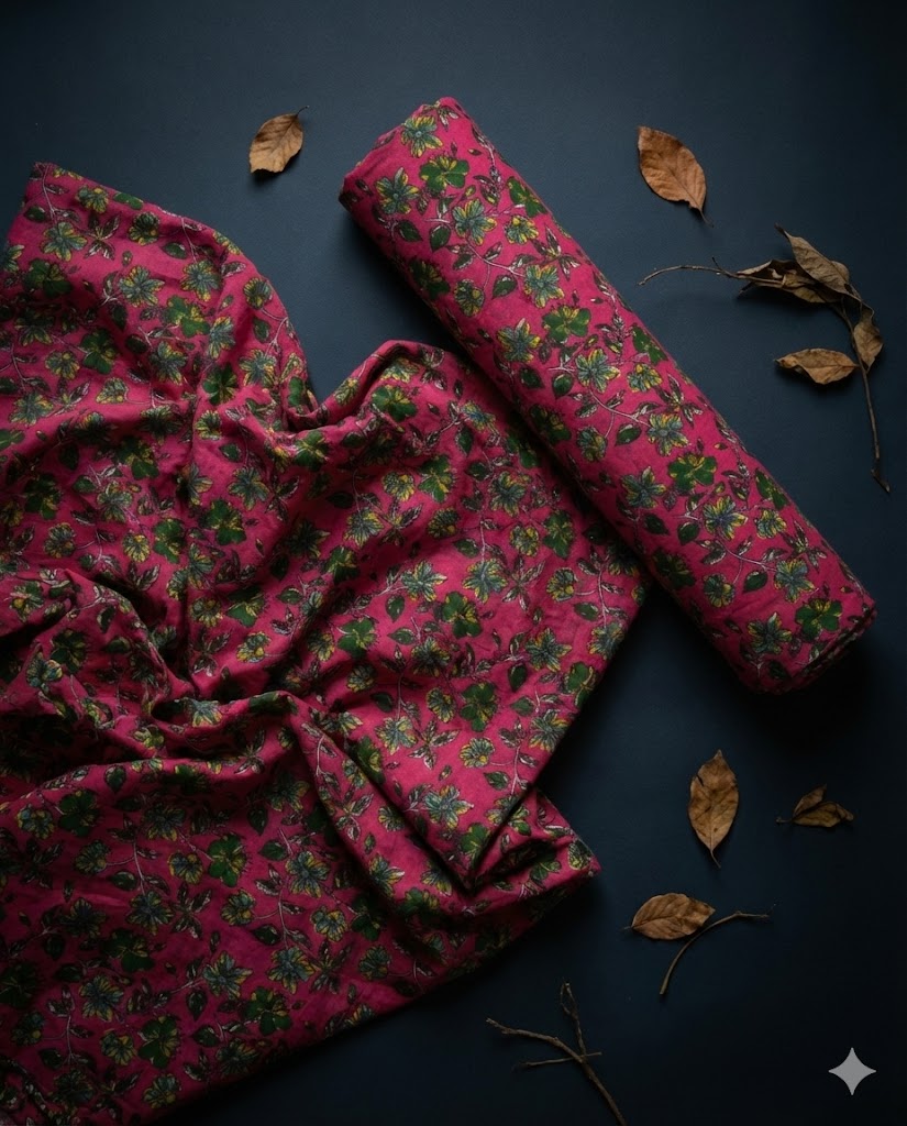 Premium Sanganeri Printed Cotton Fabrics - | SQ-SNG-116